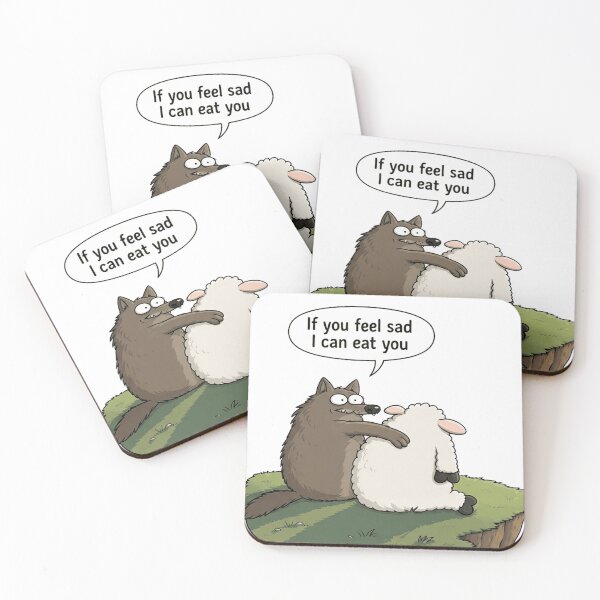 Item preview, Funny Animals Sheep and Wolf designed and sold by francous03.