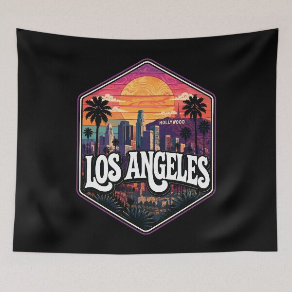 Item preview, Hollywood Los Angeles California Trippy Travel designed and sold by TomFrontierArt.