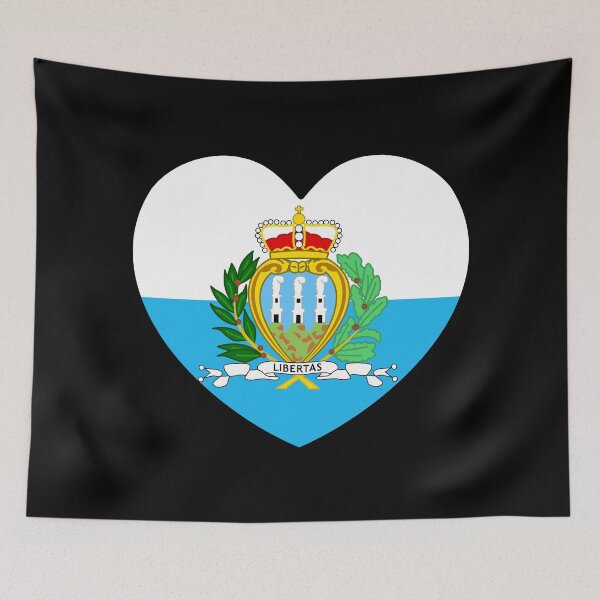 Item preview, San Marino Flag Heart SM designed and sold by shitpostee.
