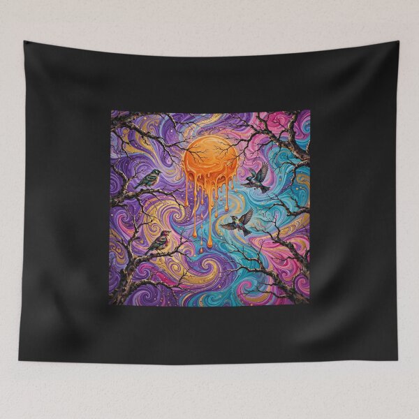 Item preview, Melting Moon and Swirling Sky designed and sold by Sylwka447.