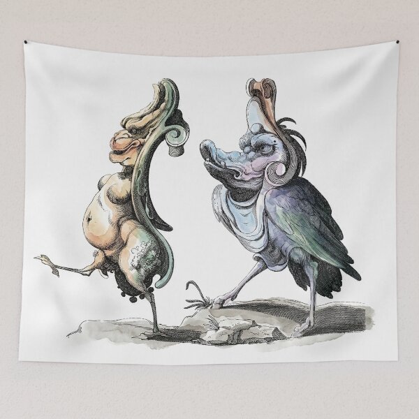 Item preview, Twee grotesken, naar links lopend (Two Grotesques, Walking to the Left) designed and sold by The Ravens Ballad.