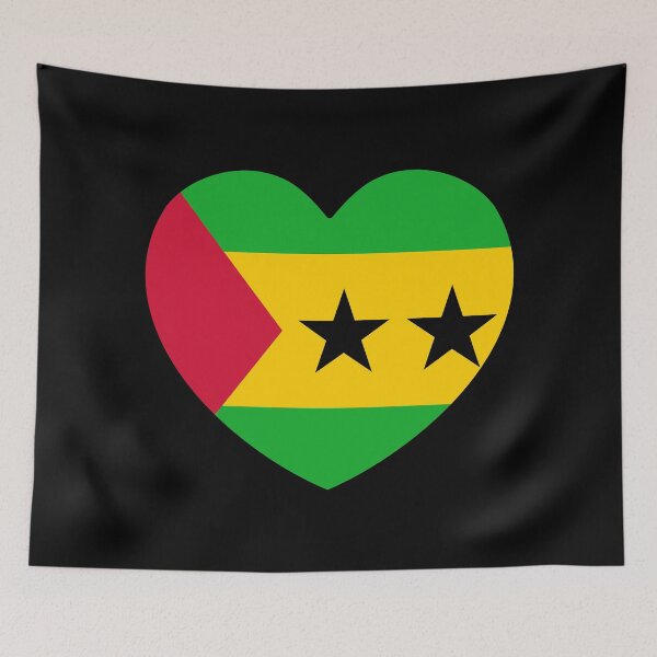 Item preview, Sao Tome And Principe Flag Heart ST designed and sold by shitpostee.