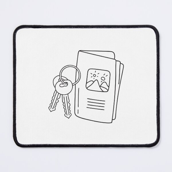 Item preview, A folded travel brochure beside a hotel keycard designed and sold by rasagamastore.