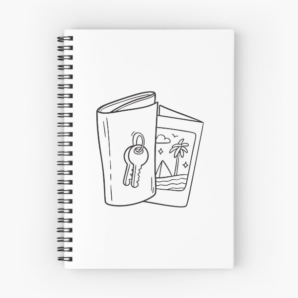Item preview, A vacation pamphlet resting next to a room keycard designed and sold by rasagamastore.