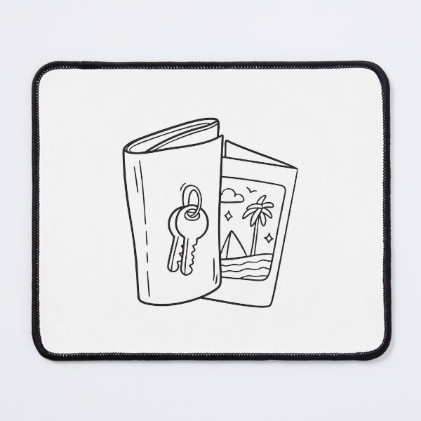 Item preview, A vacation pamphlet resting next to a room keycard designed and sold by rasagamastore.