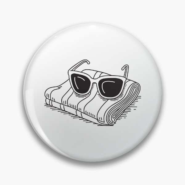 Item preview, Beach towel with a sunglasses resting on it designed and sold by rasagamastore.