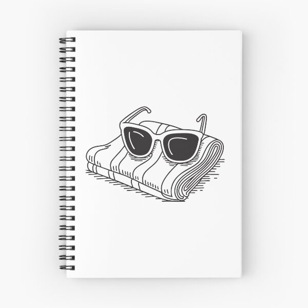 Item preview, Beach towel with a sunglasses resting on it designed and sold by rasagamastore.