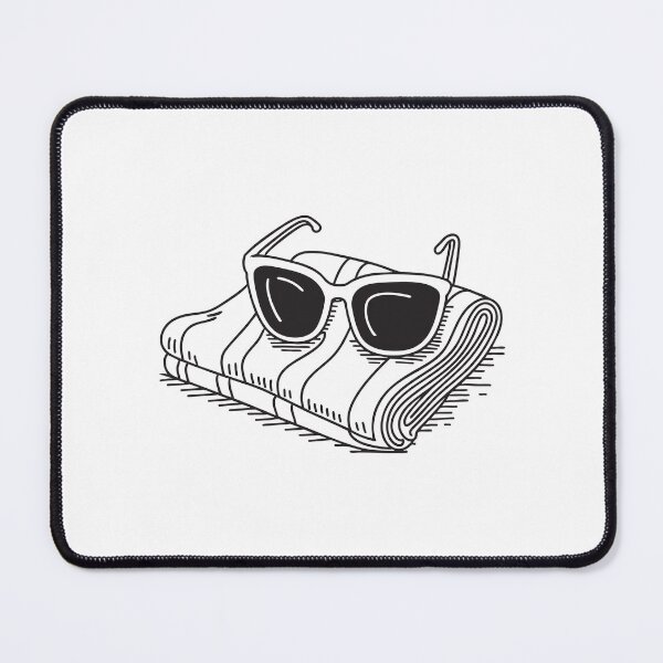 Item preview, Beach towel with a sunglasses resting on it designed and sold by rasagamastore.