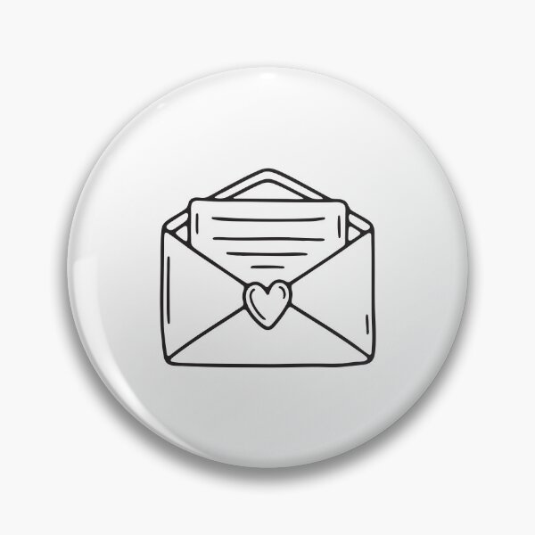 Item preview, A heart sticker sealing a paper envelope shut designed and sold by rasagamastore.
