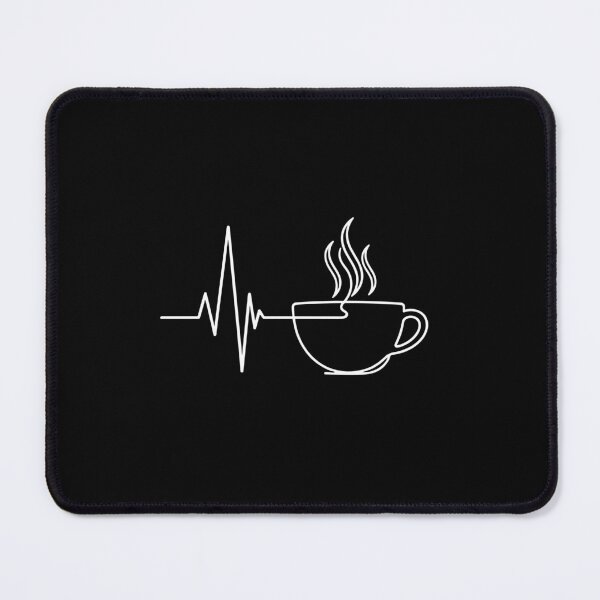 Item preview, Coffee Heartbeat Line Pulse Caffeine Lover designed and sold by PopStars1993.