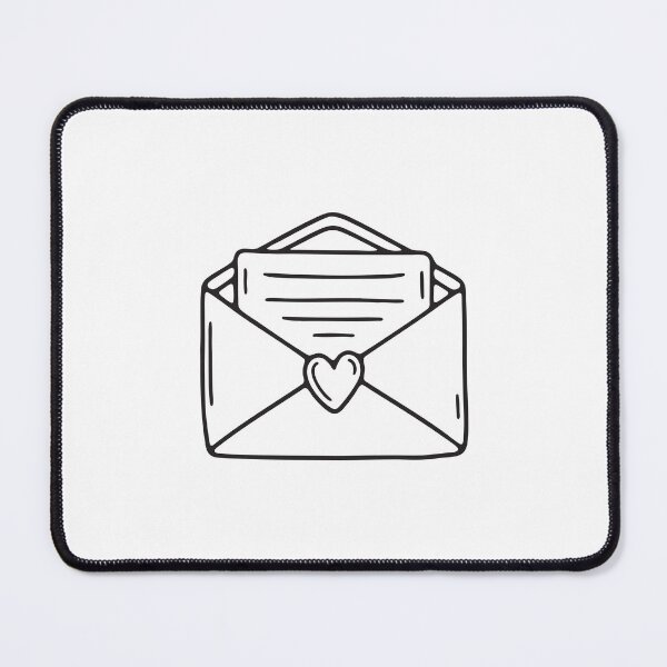 Item preview, A heart sticker sealing a paper envelope shut designed and sold by rasagamastore.