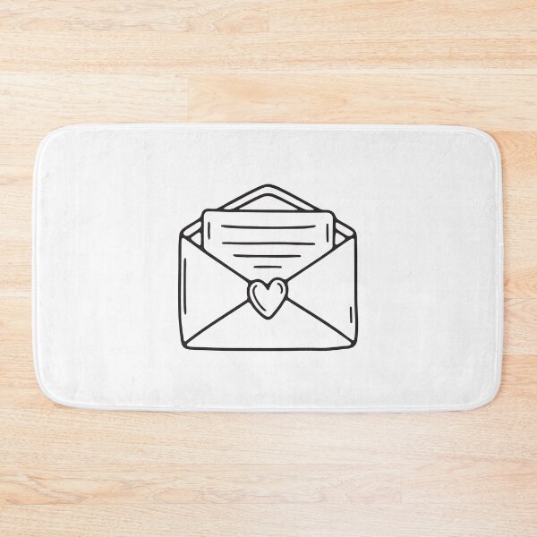 Item preview, A heart sticker sealing a paper envelope shut designed and sold by rasagamastore.