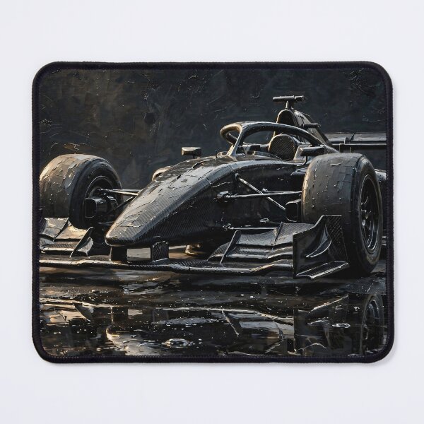 Item preview, Dark Formula Race Car Carbon Fiber Fine Art designed and sold by Jozefin's Studio.