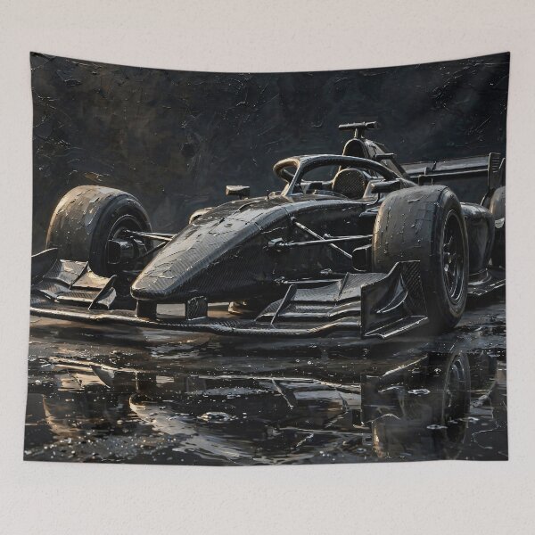 Item preview, Dark Formula Race Car Carbon Fiber Fine Art designed and sold by Jozefin's Studio.