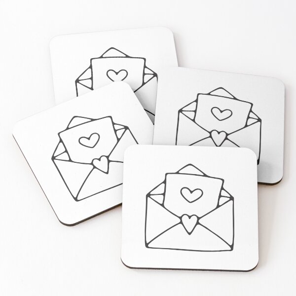Item preview, An envelope closed with a sticker shaped like a heart designed and sold by rasagamastore.