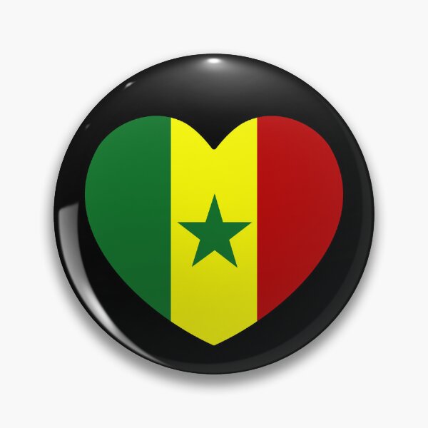 Item preview, Senegal Flag Heart SN designed and sold by shitpostee.