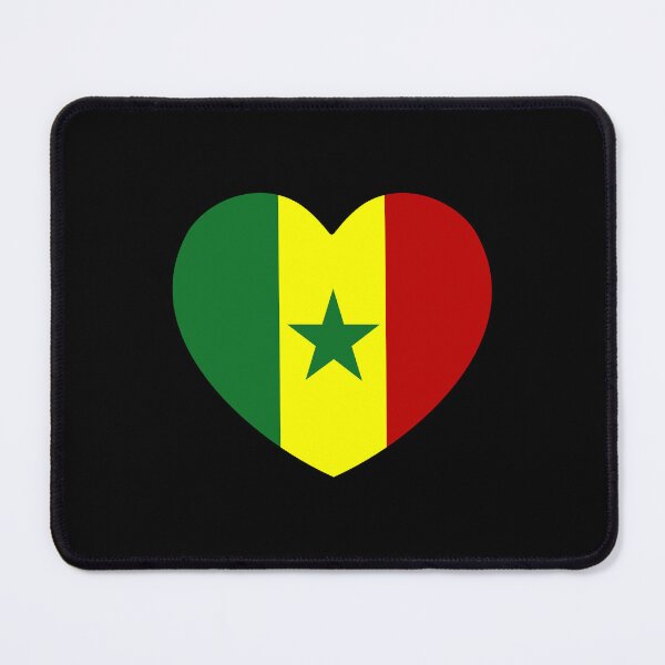 Item preview, Senegal Flag Heart SN designed and sold by shitpostee.