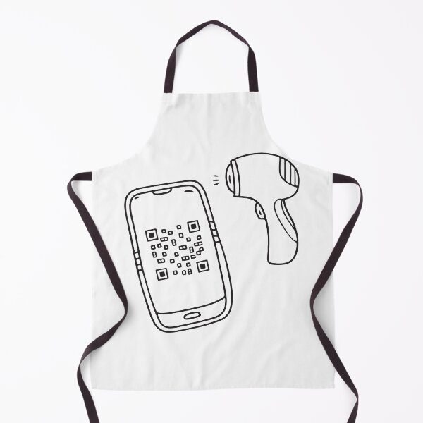 Item preview, A phone screen with a QR code near a scanner tool designed and sold by rasagamastore.