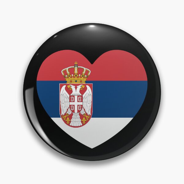 Item preview, Serbia Flag Heart RS designed and sold by shitpostee.