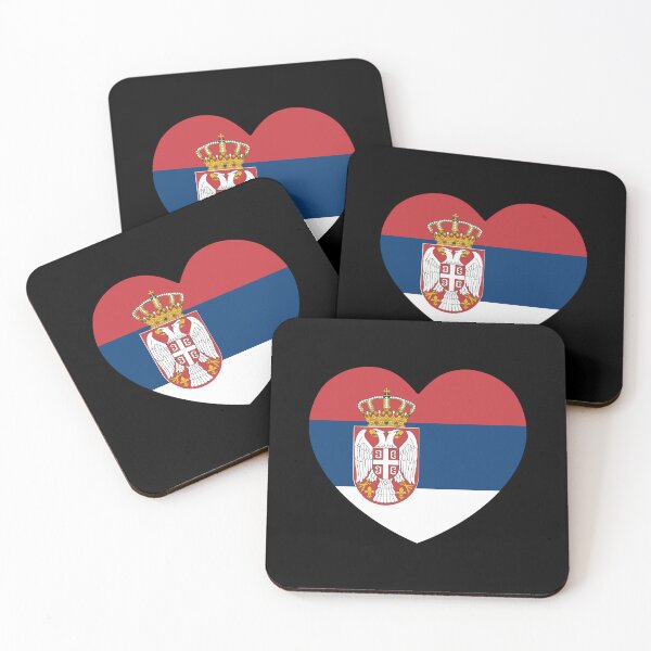 Item preview, Serbia Flag Heart RS designed and sold by shitpostee.