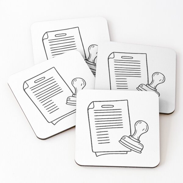 Item preview, A document sitting beneath a rubber stamp designed and sold by rasagamastore.