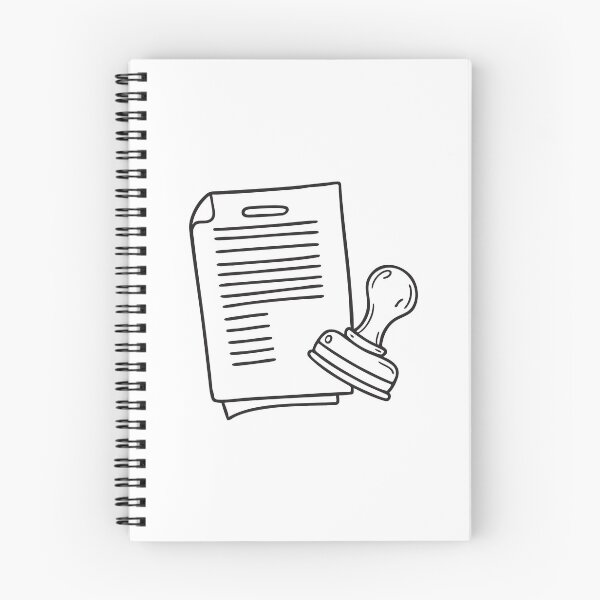 Item preview, A document sitting beneath a rubber stamp designed and sold by rasagamastore.
