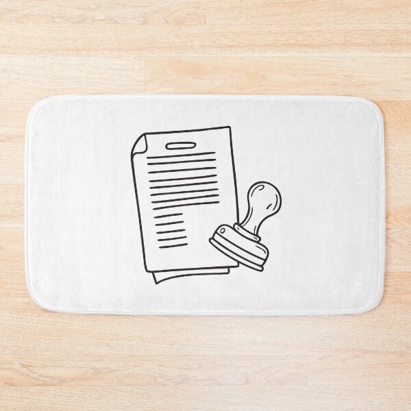 Item preview, A document sitting beneath a rubber stamp designed and sold by rasagamastore.
