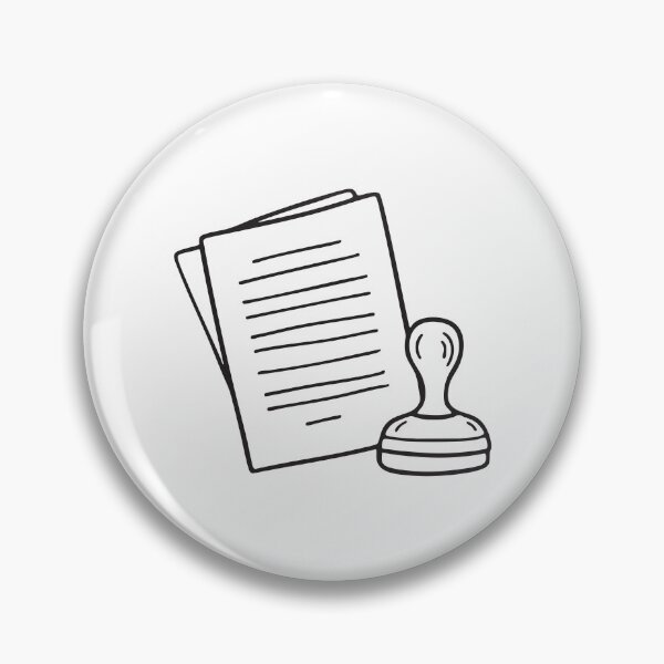 Item preview, A rubber stamp resting over a single sheet of paper designed and sold by rasagamastore.