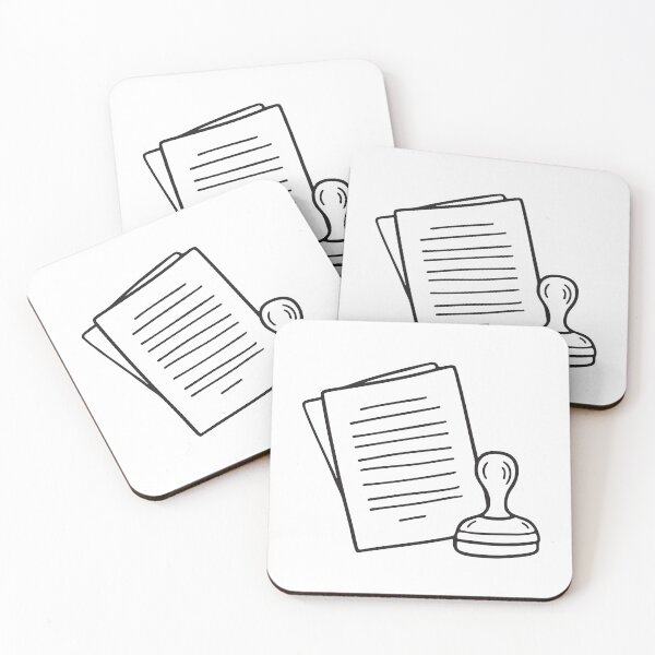 Item preview, A rubber stamp resting over a single sheet of paper designed and sold by rasagamastore.