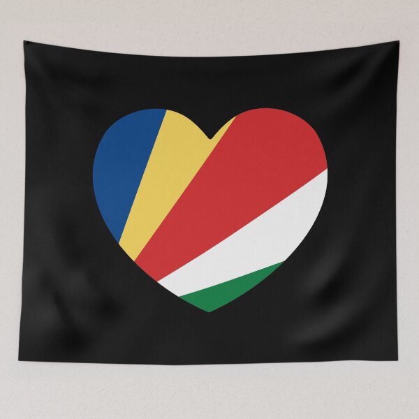 Item preview, Seychelles Flag Heart SC designed and sold by shitpostee.
