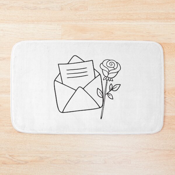 Item preview, A folded note with a single rose laid beside it designed and sold by rasagamastore.