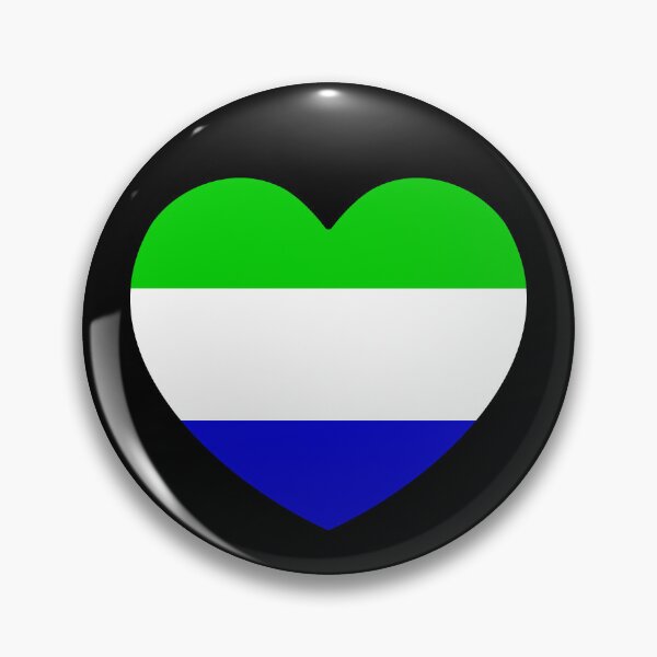 Item preview, Sierra Leone Flag Heart SL designed and sold by shitpostee.