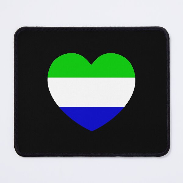 Item preview, Sierra Leone Flag Heart SL designed and sold by shitpostee.