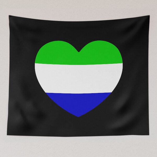 Item preview, Sierra Leone Flag Heart SL designed and sold by shitpostee.