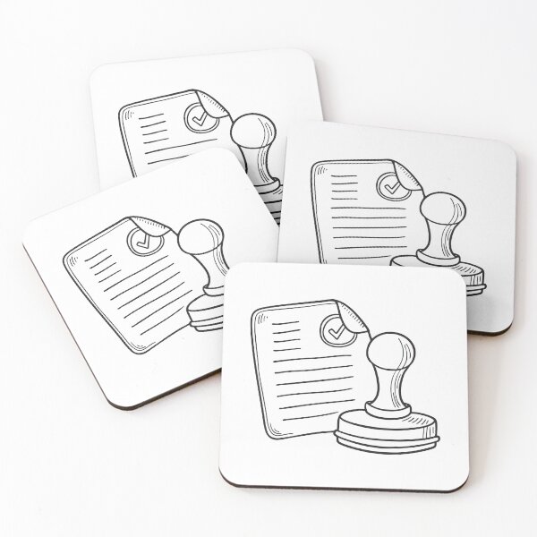 Item preview, A validated form resting beside an ink stamp pad designed and sold by rasagamastore.