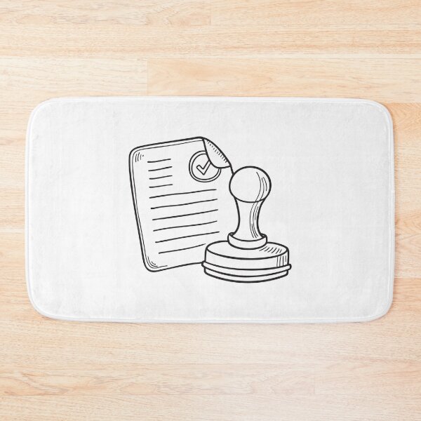 Item preview, A validated form resting beside an ink stamp pad designed and sold by rasagamastore.