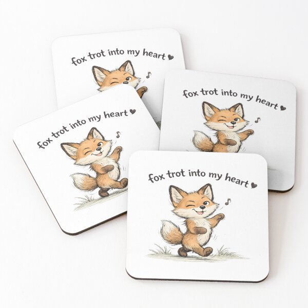Item preview, Funny Fox Trot Into My Heart Shirt | Fox Pun Sticker | Romantic Fox Gift | Joyful Humor Tee designed and sold by Moonveil_Studio.