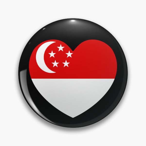 Item preview, Singapore Flag Heart SG designed and sold by shitpostee.