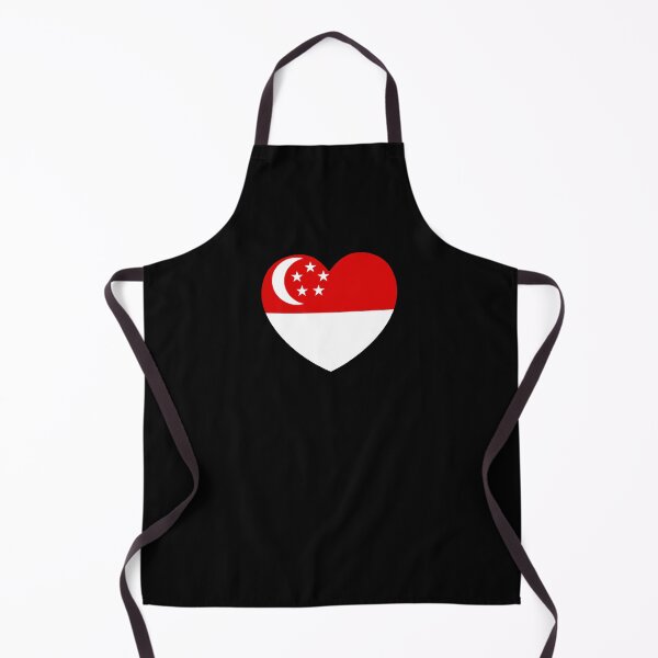 Aperçu de l'œuvre Cœur du drapeau de Singapour SG créée et vendue par shitpostee.