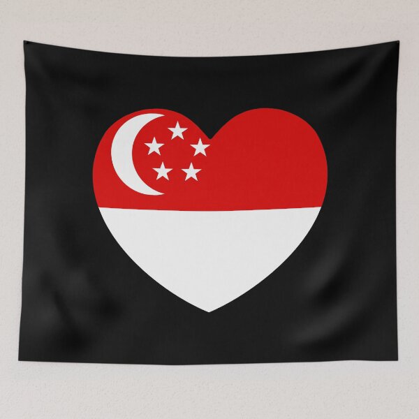 Item preview, Singapore Flag Heart SG designed and sold by shitpostee.