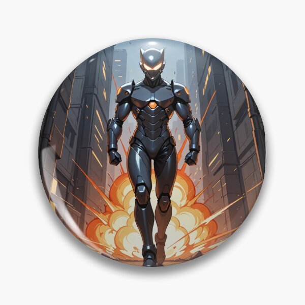 Item preview, Science Fiction - Stylized Android Character, Post-Apocalyptic Superhero Illustration designed and sold by AnimeShin.