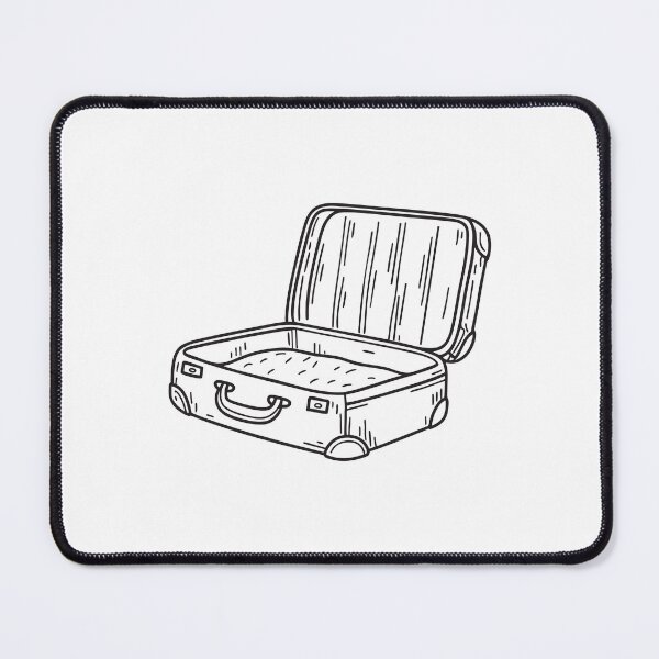 Item preview, An open suitcase spread out on a hotel mattress designed and sold by rasagamastore.