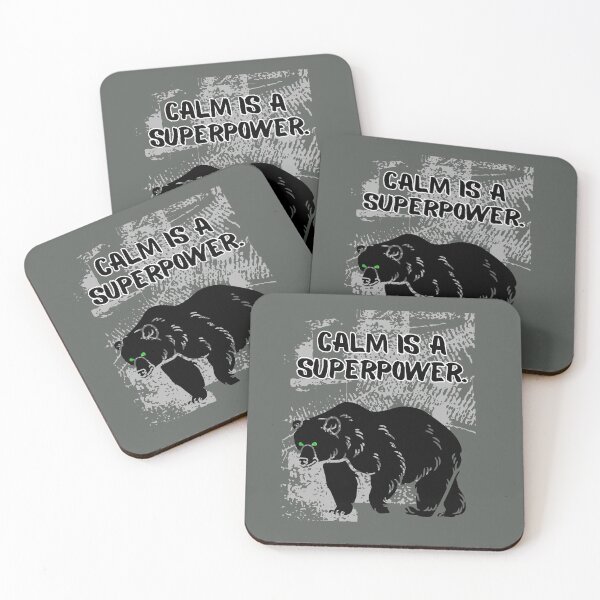 Item preview, Calm Is a Superpower Bear designed and sold by AhmadAnnaPrints.