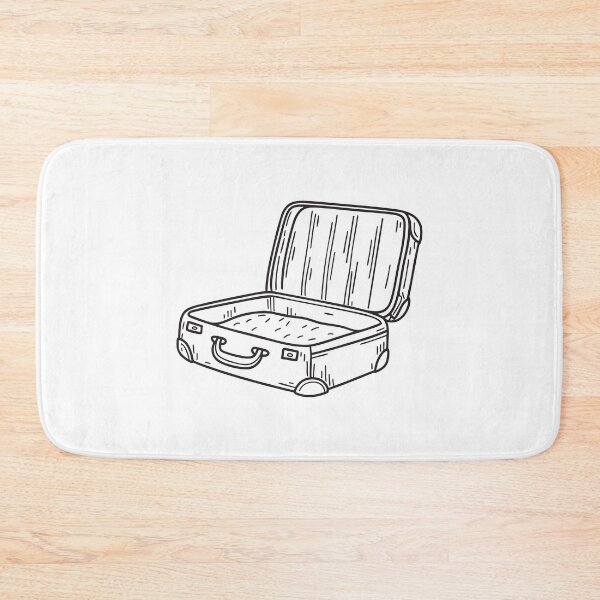 Item preview, An open suitcase spread out on a hotel mattress designed and sold by rasagamastore.