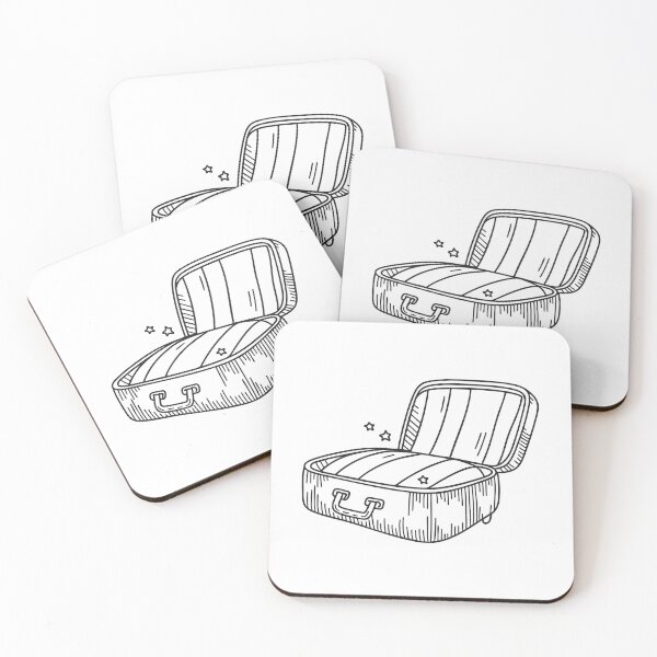 Item preview, A luggage case opened atop a hotel bedspread designed and sold by rasagamastore.