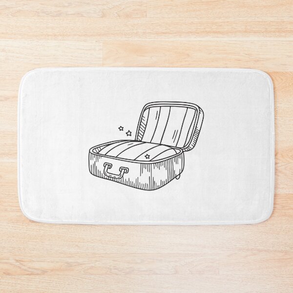 Item preview, A luggage case opened atop a hotel bedspread designed and sold by rasagamastore.