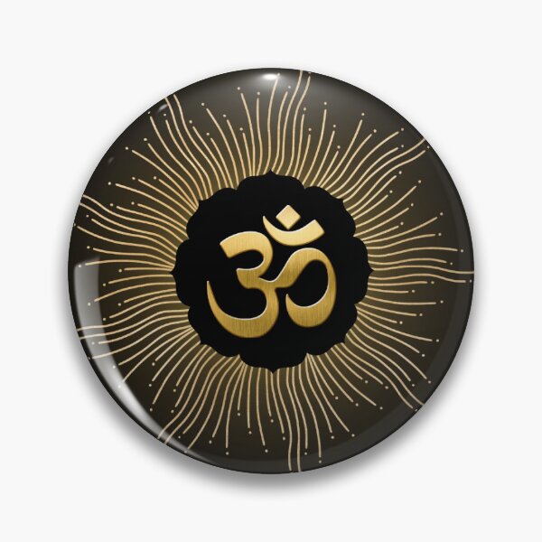 Item preview, Om Hindu Spiritual Symbol – Golden Sacred Om Meditation Design designed and sold by JayRamani1712.