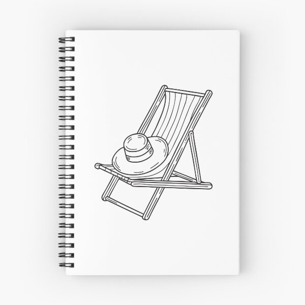 Item preview, A deck chair near the pool with a sun hat resting on it designed and sold by rasagamastore.