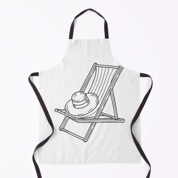Item preview, A deck chair near the pool with a sun hat resting on it designed and sold by rasagamastore.