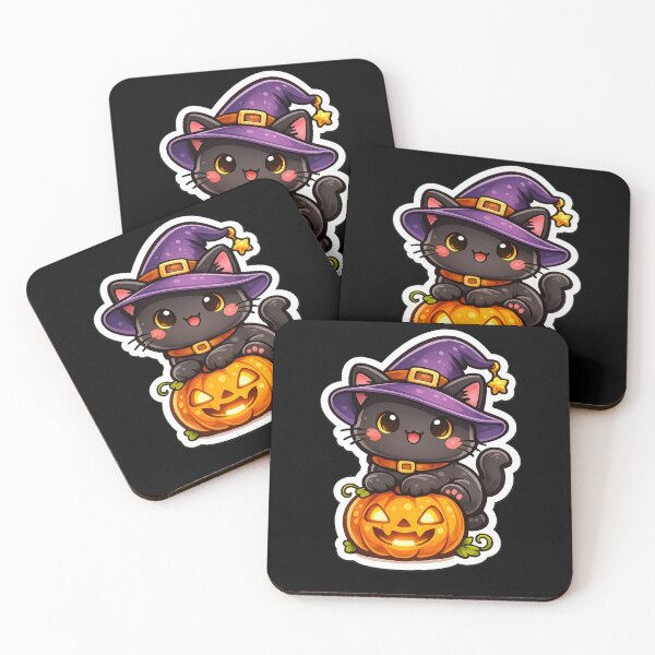 Item preview, Cute Cat Climbing Pumpkin Sticker designed and sold by VeltrixaDesigns.